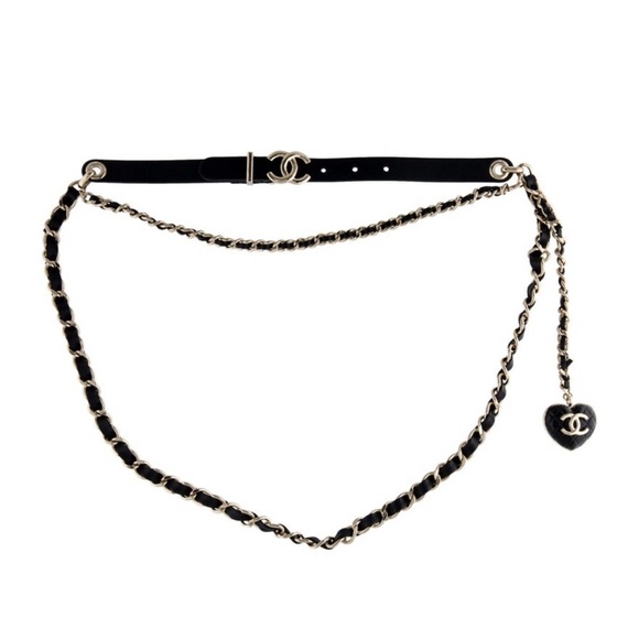 CHANEL Accessories - Chanel Heart Waist Belt Size 90